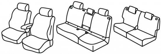 seat covers compatible for Toyota Land Cruiser, 2024> - 5 door