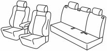 presvlake za sjedala za Toyota Matrix, 2008>2014 - 5 vrata