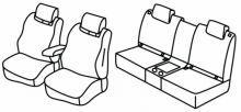 seat covers for Toyota Prius, 2016>2022 - Prime, Plug in Hybrid - 5 door