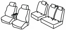 seat covers for Toyota Proace Verso / Peugeot Traveller, 2016>