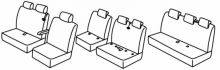 seat covers for Toyota Proace, 2017> - 8+1