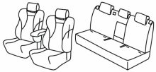 presvlake za sjedala za Toyota Rav4, 2018> - Adventure, Hybrid - 5 vrata
