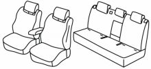 presvlake za sjedala za Toyota Rav4, 2018> - Hybrid - 5 vrata