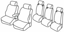 seat covers for Toyota Verso, 2009>2013, 2013>2018 - 5 door