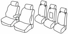 seat covers for Toyota Verso, 2009>2013, 2013>2018 - 5 door