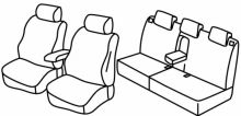 seat covers for Toyota Verso, 2009>2013, 2013>2018 - S - 5 door