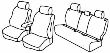 presvlake za sjedala za Toyota Yaris / Yaris Cross, 2020> - Hybrid