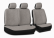 Natur Fresh - Cotton seat cover - Gray-beige 1+2-1