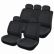 Front and Rear Seat Cover Set ”California” Black 12pc -1