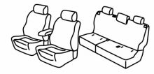 presvlake za sjedala za VW Amarok 1, 2017>2020 - Aventura (Ergo comfort) - 4 vrata