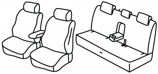 presvlake za sjedala odgovaraju za VW Amarok 2, 2023> - Aventura - 5 vrata