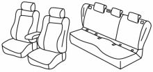 presvlake za sjedala za VW Arteon, 2017> - R-Line - 4 door