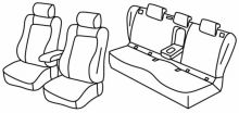 presvlake za sjedala za VW Arteon, 2017> - R-Line - 4 vrata
