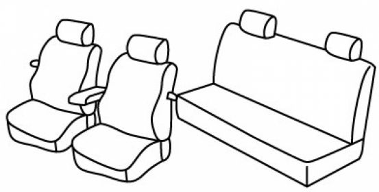 presvlake za sjedala odgovaraju za VW New Beetle, 1997>2005, 2005>2010 - 3 vrata
