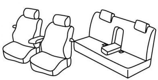 presvlake za sjedala odgovaraju za VW New Beetle, 1997>2005, 2005>2010 - 3 vrata