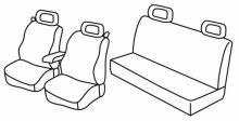 seat covers for VW New Beetle, 1997>2005, 2005>2010 - 3 door