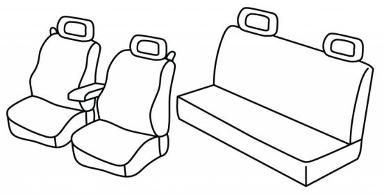 presvlake za sjedala odgovaraju za VW New Beetle, 1997>2005, 2005>2010 - 3 vrata