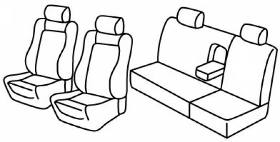 presvlake za sjedala odgovaraju za Volkswagen Bora, 1998>2005