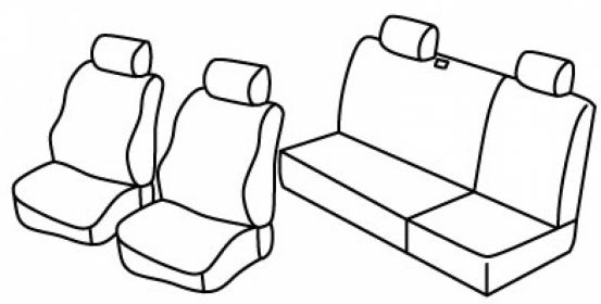 presvlake za sjedala odgovaraju za Volkswagen Bora, 1998>2005