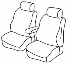 presvlake za sjedala za VW Caddy, 2010>2015 - Life, facelift 2010