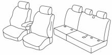 presvlake za sjedala za VW Caddy, 2015> - Alltrack