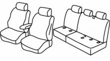 presvlake za sjedala za VW Caddy, 2015> - Life - 5 vrata