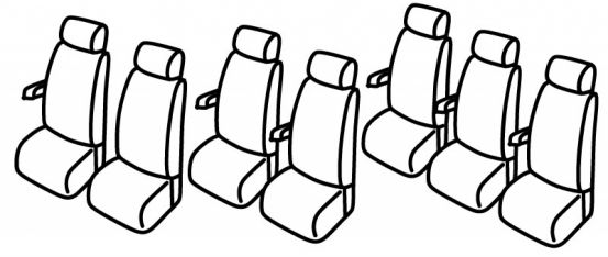 presvlake za sjedala odgovaraju za Volkswagen Crafter, 2006>