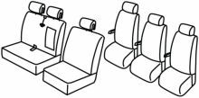 presvlake za sjedala za Volkswagen Crafter, 2006>