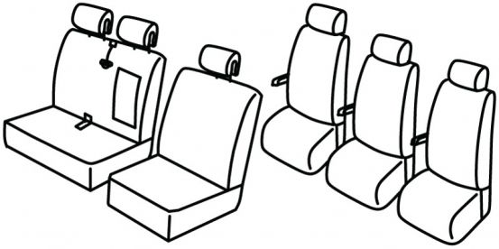 seat covers compatible for Volkswagen Crafter, 2006>