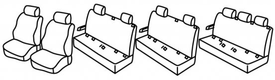 presvlake za sjedala odgovaraju za Volkswagen Crafter, 2006>