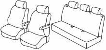 presvlake za sjedala za VW Crafter, 2017>