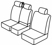 presvlake za sjedala za Volkswagen Crafter, 2017> - 3 vrata