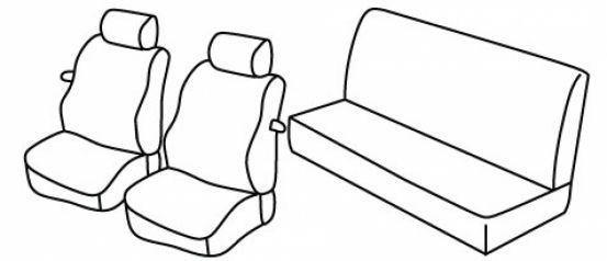 seat covers compatible for VW Golf 2, 1983>1992 - 3 vrata