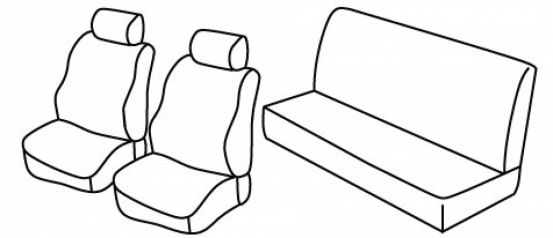presvlake za sjedala odgovaraju za VW Golf 2, 1983>1992 - 5 vrata