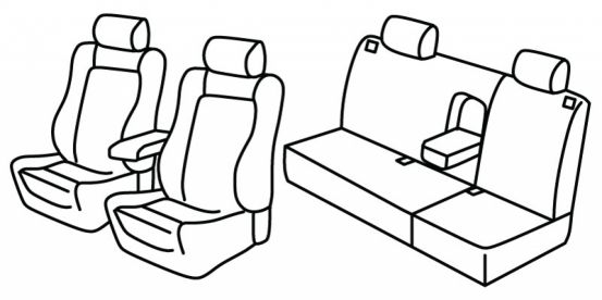 seat covers compatible for VW Golf 4, 1997>2003 - GTI - 5 door