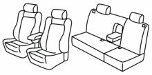 seat covers for VW Golf 4, 1997>2003 - GTI - 5 door