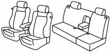 seat covers for VW Golf 4, 1997>2003 - GTI - 3 door