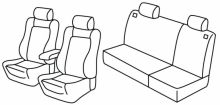 presvlake za sjedala za VW Golf 4, 1998>2000 - 5 vrata