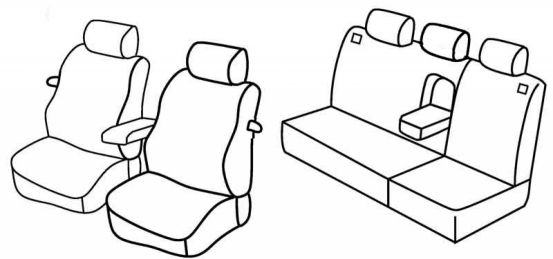 presvlake za sjedala odgovaraju za VW Golf 4, 2000>2003 - facelift 2000 - 3 vrata