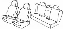 presvlake za sjedala za Volkswagen Golf 5/ Jetta, 2003>2008 - Comfortline - 5 vrata
