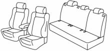 seat covers for VW Golf 6, 2008>2012 - Highline - 5 door