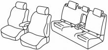 seat covers for VW Golf 7, 2012>2017, 2017> - Comfortline (HB, Variant), Blue Motion - 5 door