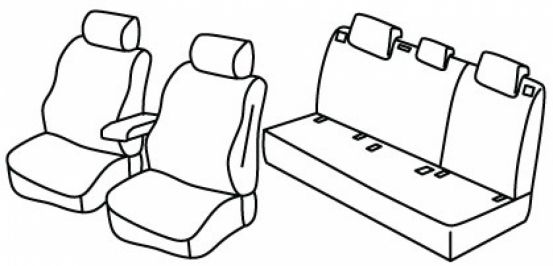 presvlake za sjedala odgovaraju za VW Golf 8, 2020> - life - 5 vrata