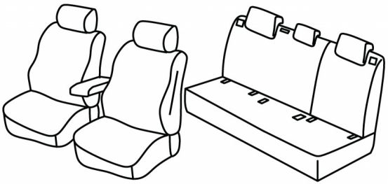 presvlake za sjedala odgovaraju za VW Golf 8, 2020> - life - 5 vrata