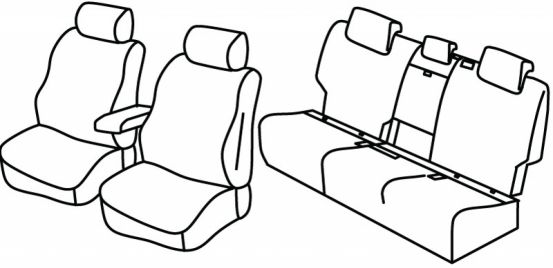 seat covers compatible for VW Golf Sportsvan, 2014> - Trendline / Comfortline