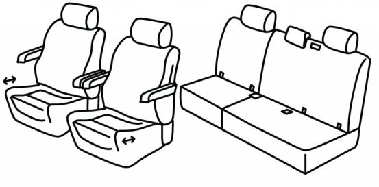 seat covers compatible for VW ID.Buzz, 2022> - Pro 