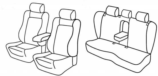 seat covers compatible for VW Passat CC,  2011> - 3 vrata