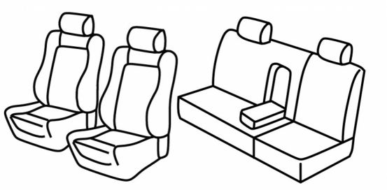 presvlake za sjedala odgovaraju za Volkswagen Passat, 1988>1996 - B3, B4