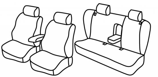 seat covers compatible for Volkswagen Passat, 1996>2001 - B5