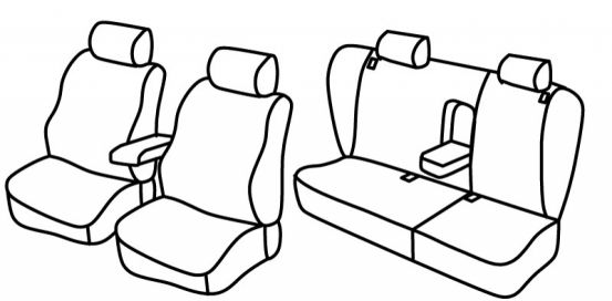 seat covers compatible for Volkswagen Passat Variant, 1996>2001 - B5 - 5 door